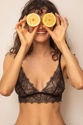Bustier en fibre recyclée Noir - Liao